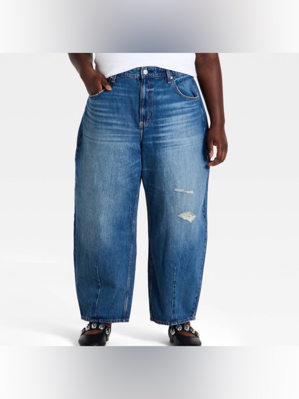 High rise east barrel jeans Universal thread